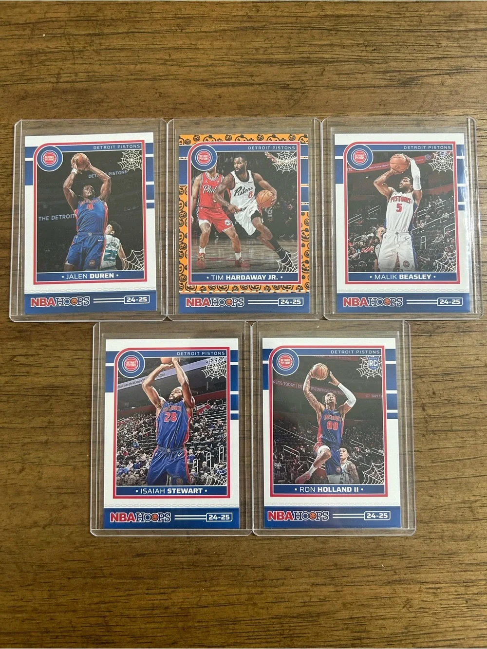 Detroit Pistons NBA Haunted Hoops 24-25: Set of 5 cards